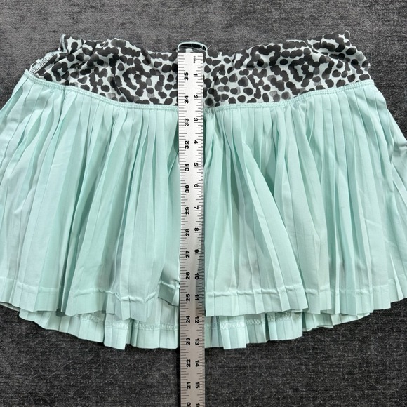 Lululemon Pleat To Street Skirt Women's 8 Tranquil Blue Green Ace Spot Skort - Picture 5 of 13
